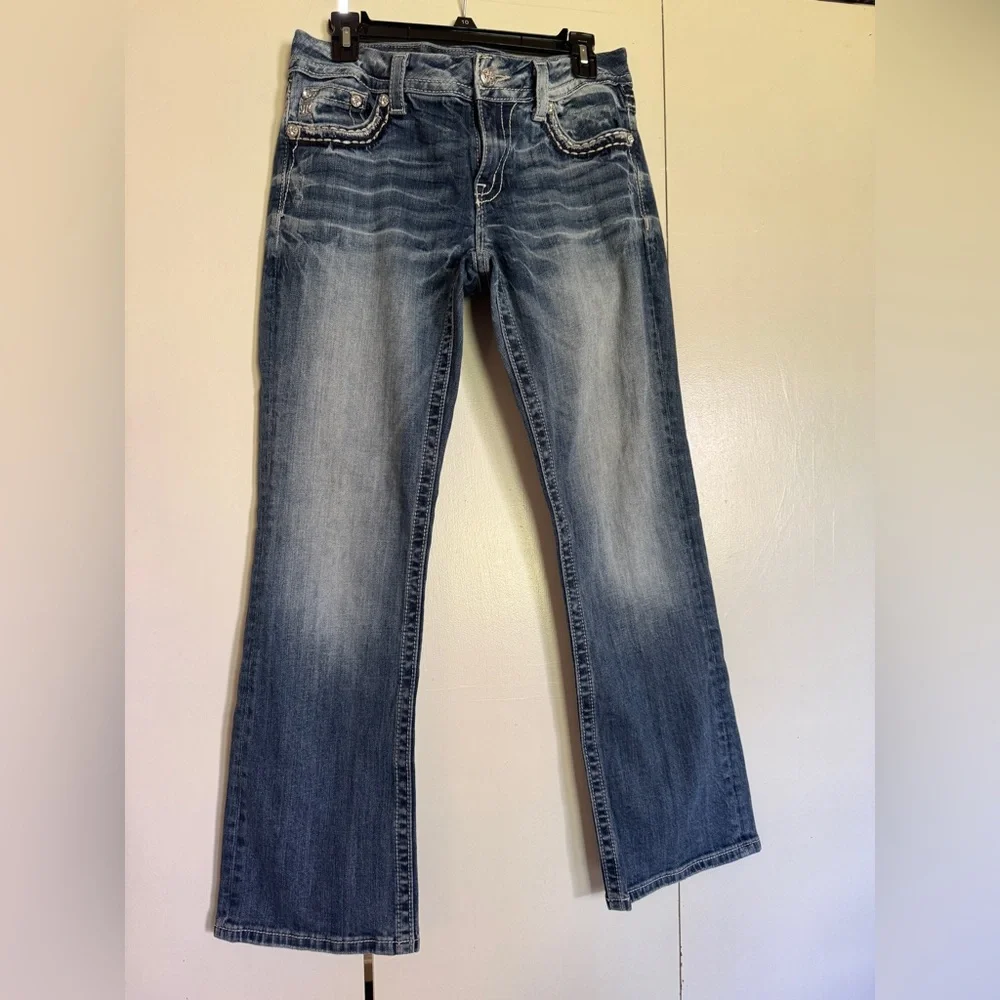 Miss Me Indigo Denim Jeans - Picture 1 of 4